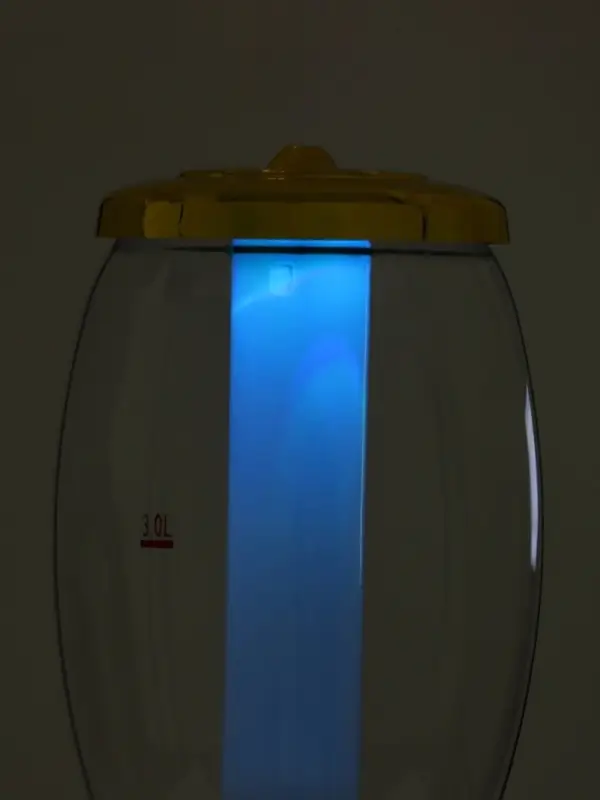 Башня пивная MonlinGold, колба 3 л, ёмкость для льда, подсветка, пластик, золотистый