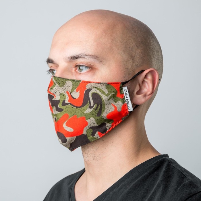 Маска тканевая с регулирующимися завязками  Маска тканевая с регулирующимися завязками "Хакки"