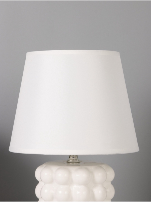 Лампа настольная Лампа настольная "Бабл" 40Вт Е14 белый 12х12х27см