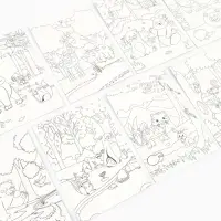 Гравюра блокнот "Животные", 9 листов, штихель