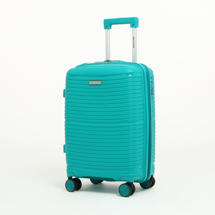 Чемодан малый 47 л (S) Bagvoyage, отдел на молнии, с расширением, кодовый замок, 4 колеса, цвет бирюзовый Чемодан малый 47 л (S) Bagvoyage, отдел на молнии, с расширением, кодовый замок, 4 колеса, цвет бирюзовый