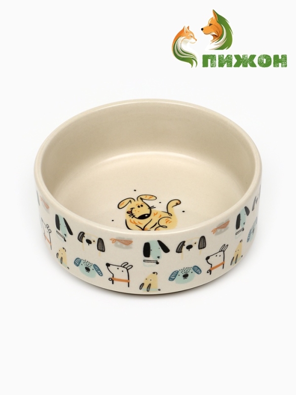 Миска керамическая  Миска керамическая "Собачки", 200 мл, 10,5 х 4 см