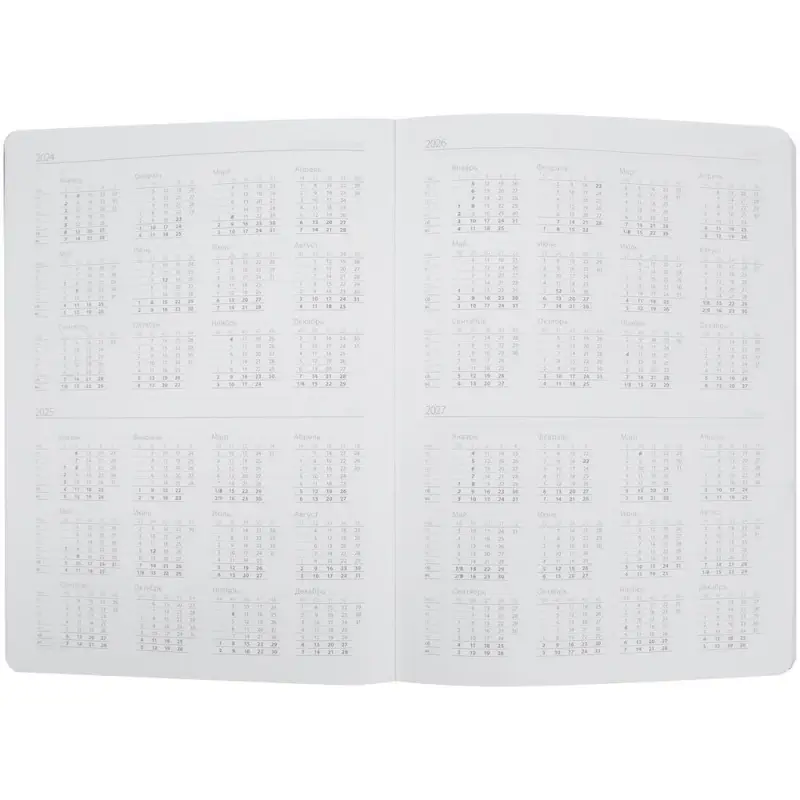 Еженедельник Lucky, недатированный, красный