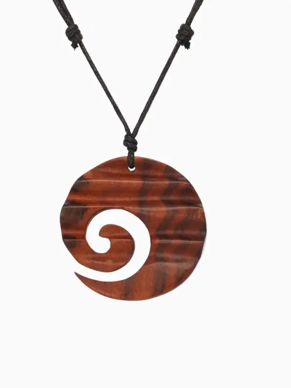 Кулон &laquo;Спираль&raquo;, дерево соно