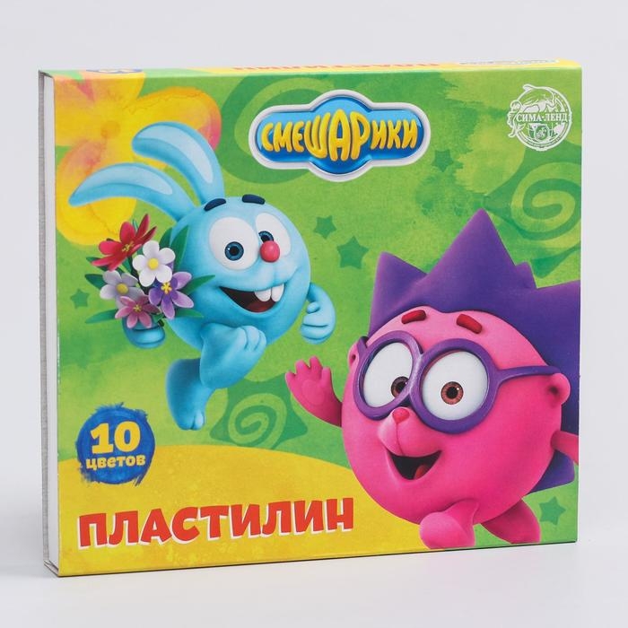 Пластилин СМЕШАРИКИ, 10 цветов, 150 г Пластилин СМЕШАРИКИ, 10 цветов, 150 г