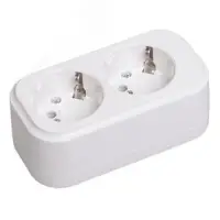 Колодка K02 2 места 2P+PE 16A CLASSIC