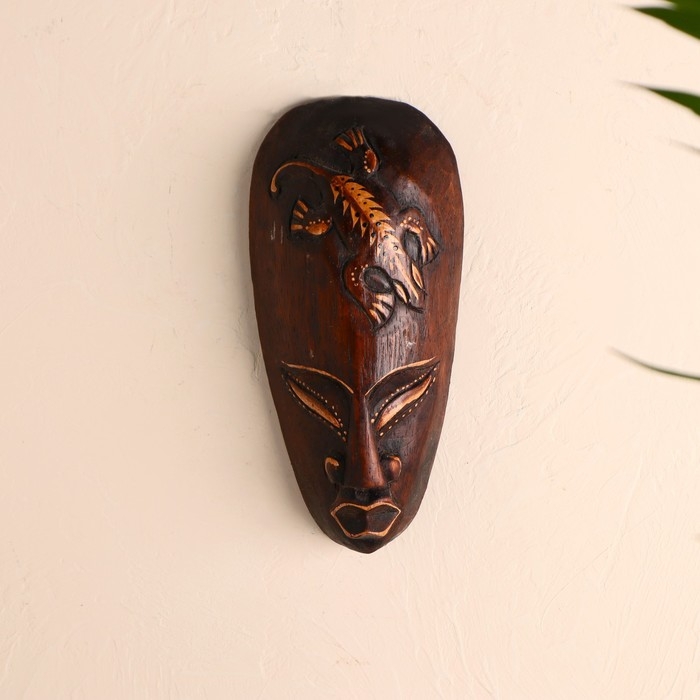 Маска дерево "Геккон" 20х9х3,5 см