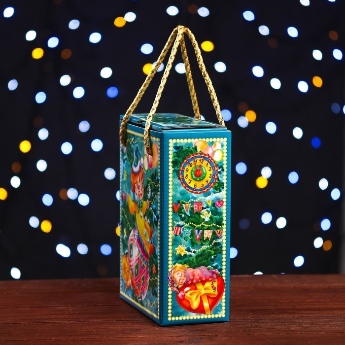 Новый год. Подарочная коробка Новый год. Подарочная коробка "Новогодние эльфы" 16,5 х 7,9 х 20,8 см.