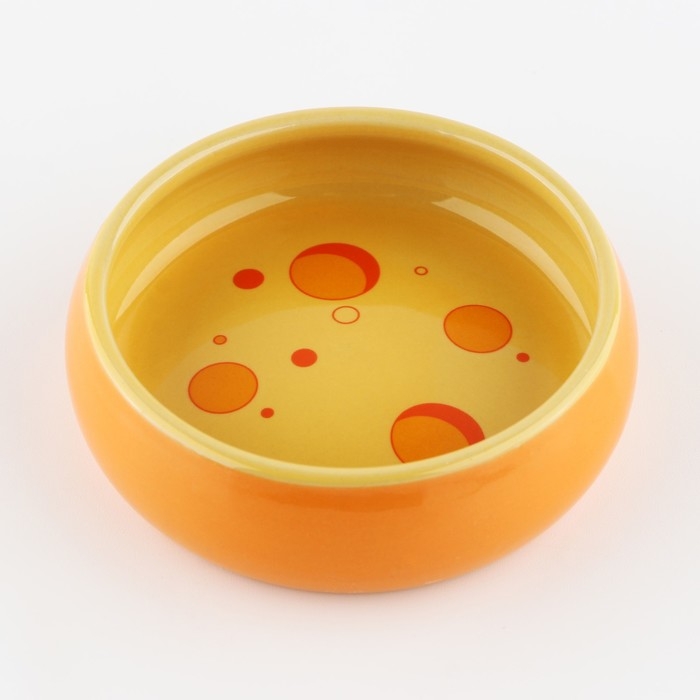 Миска керамическая для грызунов «Сырный день», 80 мл Миска керамическая для грызунов «Сырный день», 80 мл