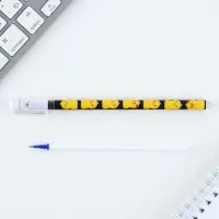 Ручка пиши стирай синяя паста 0,5 мм с колпачком «Утя»