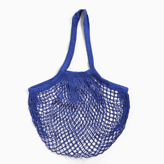 Авоська плетеная сумка, 41 х 27 см, ручка 17 см, клетка 1.5 см, фиолетовая Авоська плетеная сумка, 41 х 27 см, ручка 17 см, клетка 1.5 см, фиолетовая