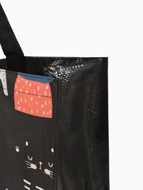 Сумка хоз Котики, 45*20*37, отдел без молнии, черный Сумка хоз Котики, 45*20*37, отдел без молнии, черный