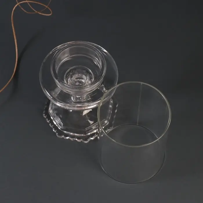 Стеклянный подсвечник на 1 свечу &laquo;Бокал на ножке&raquo;, прозрачный, 18&times;8.5&times;5 см
