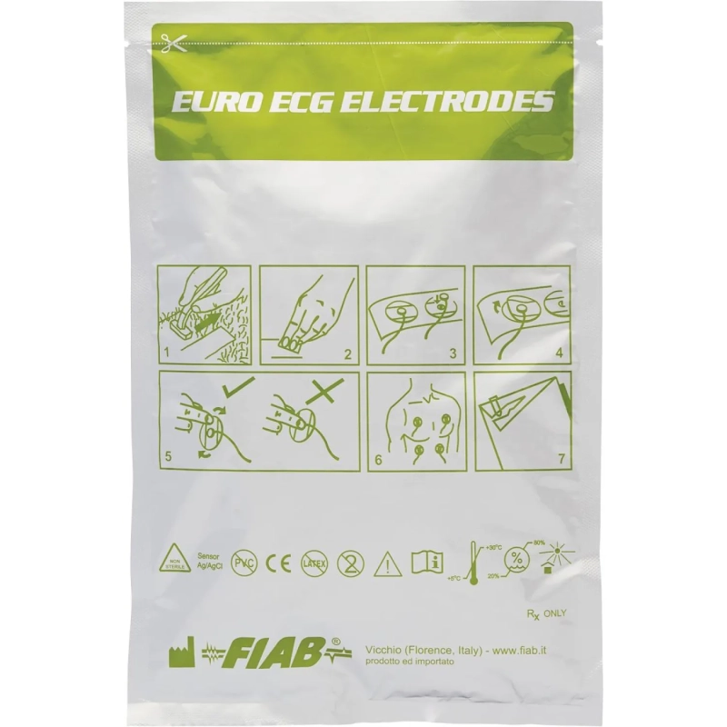 Электроды для ЭКГ однораз.50х36мм, пена, универс. Fiab F9049/RU 50шт/уп