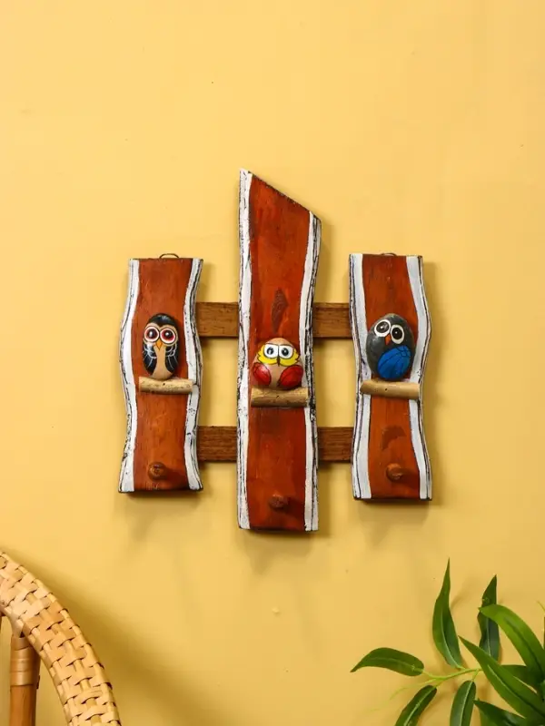 Вешалка «Совята», 23×6×33 см, дерево Албезия Вешалка «Совята», 23×6×33 см, дерево Албезия