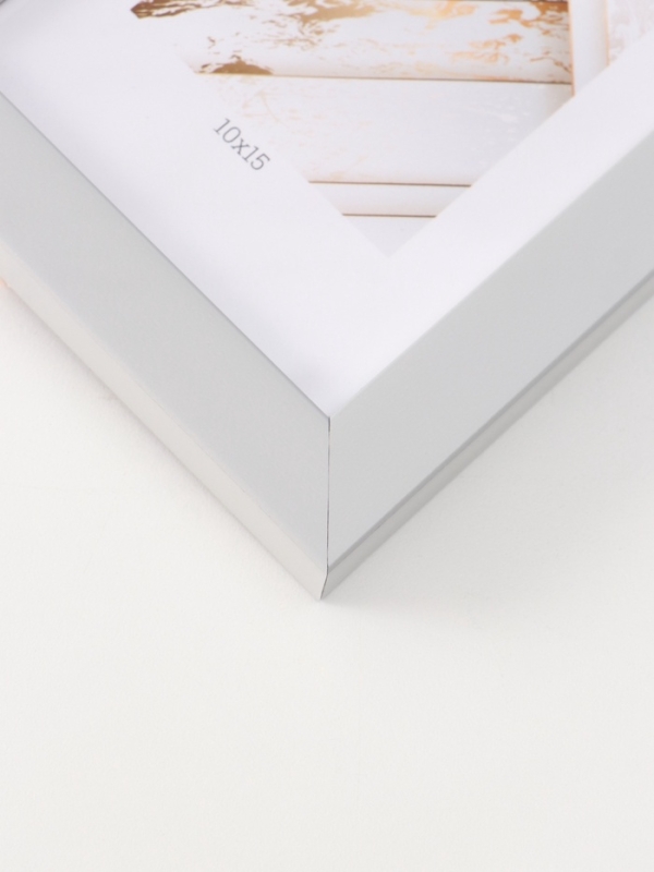 Фоторамка пластик Фоторамка пластик "МИРАМ" 10х15 св. серый