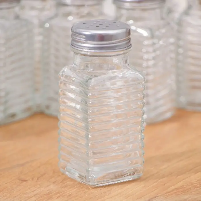 Набор стеклянных солонок Доляна «Линии», 12 предмета: 100 мл, 4×9 см, цвет прозрачный Набор стеклянных солонок Доляна «Линии», 12 предмета: 100 мл, 4×9 см, цвет прозрачный