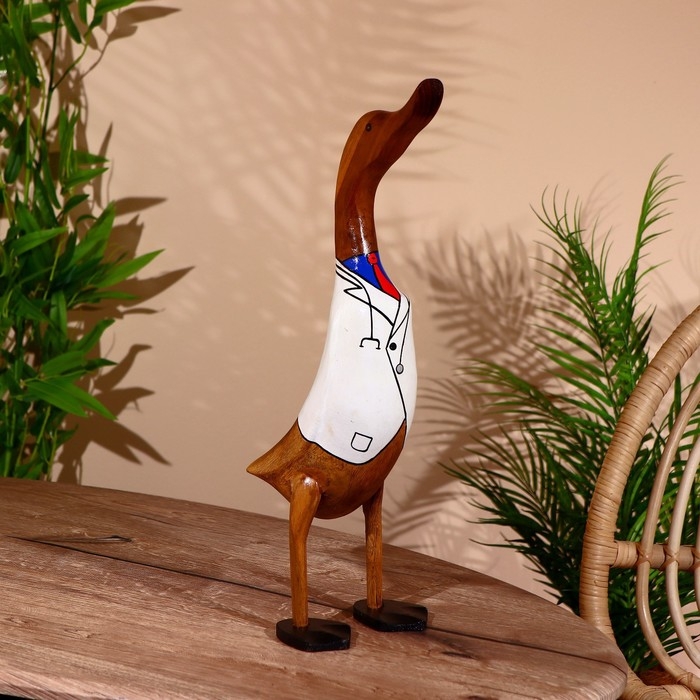 Сувенир Сувенир "Утка-доктор" дерево 45 см