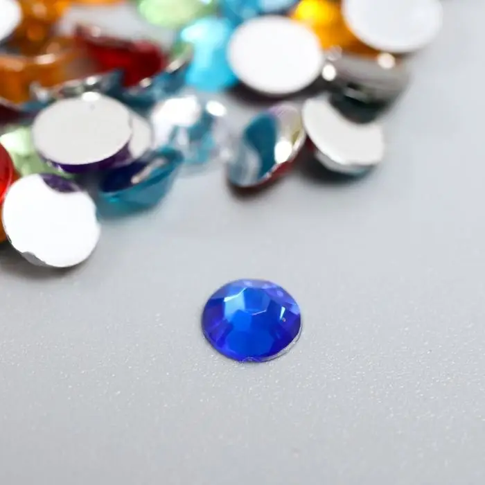 Набор декора для творчества стразы диаметр 0,5 см Набор декора для творчества стразы диаметр 0,5 см "Разноцветные" 12х12,5 см вес - 5 гр