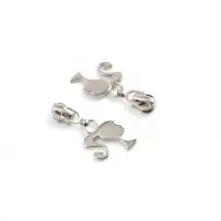 Бегунок для металлической молнии, №3, &laquo;Кукла&raquo;, 10 шт., цвет никель