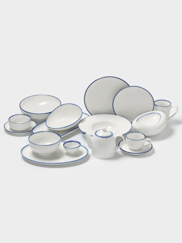 Тарелка обеденная Тарелка обеденная "Blue Lagoon" Magistro 26см 25,8х2,8, цвет белый, синий