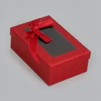 Набор подарочных коробок 3 в 1, прямоугольные с окном 23&times;16&times;9.5 21&times;14&times;8.0 19&times;12&times;6.5 см