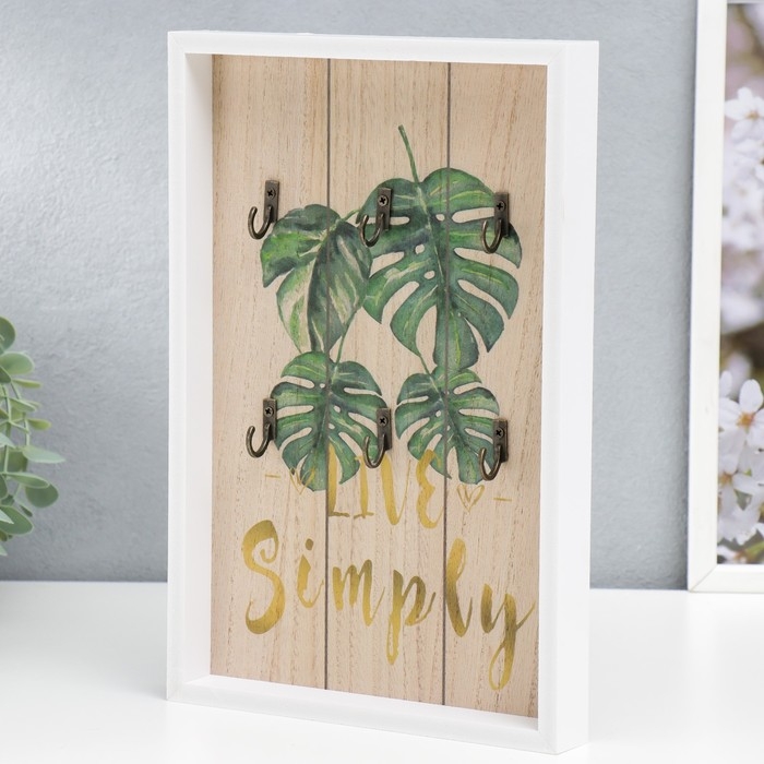 Крючки декоративные дерево Крючки декоративные дерево "Пальмовые листья" 30х20,2х3 см