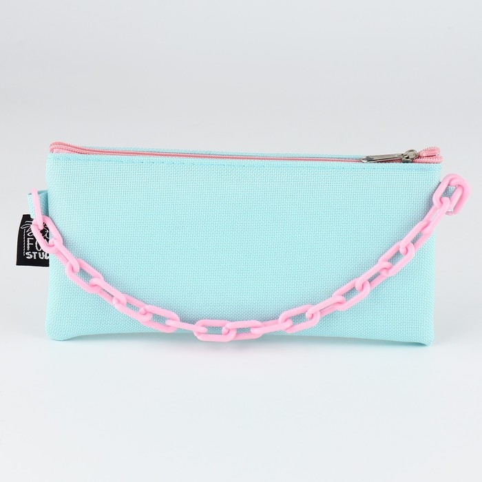 Пенал школьный текстильный «1 сентября: Мятная с цепью», 21 х 10 см Пенал школьный текстильный «1 сентября: Мятная с цепью», 21 х 10 см