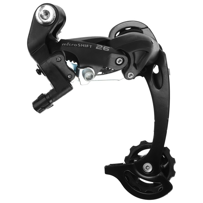 Переключатель задний Microshift RD-M26L, 7-8 скоростей, под болт, длинная лапка Переключатель задний Microshift RD-M26L, 7-8 скоростей, под болт, длинная лапка