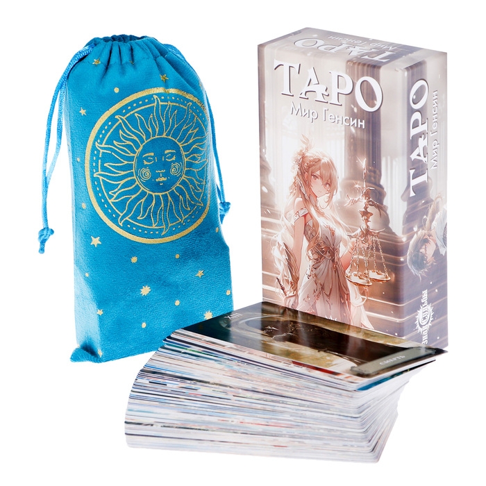 Карты таро Карты таро "Аниме. Мир Генсин", карты гадальные, 78 карт, 6.3 х 12 см, с мешочком