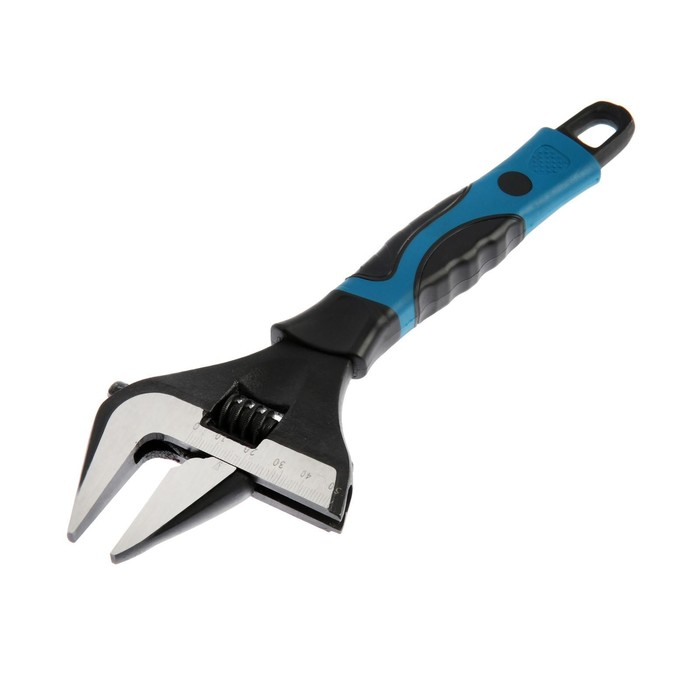 Ключ разводной с тонкими губками ТУНДРА, 2К рукоятка, раскрытие губок до 50 мм, 250 мм Ключ разводной с тонкими губками ТУНДРА, 2К рукоятка, раскрытие губок до 50 мм, 250 мм