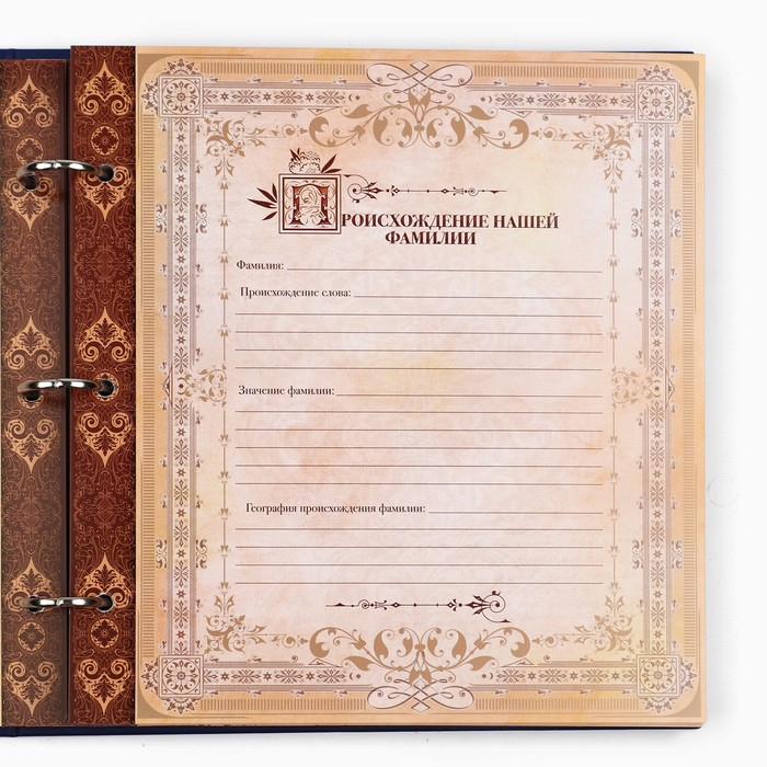 Родословная книга с рамкой под фото «Родословная книга», 50 листов, 21,5 х 23,7 см. Родословная книга с рамкой под фото «Родословная книга», 50 листов, 21,5 х 23,7 см.