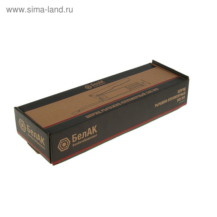 Шприц рычажно-плунжерный  Шприц рычажно-плунжерный "БелАК" БAK.00019, 500 мл