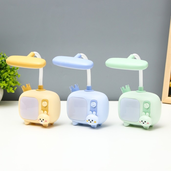 Настольная лампа  Настольная лампа "Зайка" LED 3Вт USB АКБ МИКС 6х9,5х22,5 см RISALUX