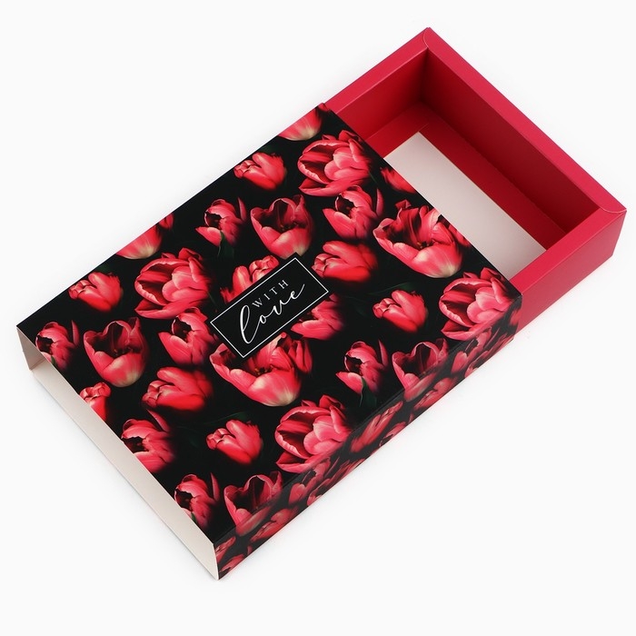 Коробка для сладостей «Тюльпаны», 20 х 15 х 5 см Коробка для сладостей «Тюльпаны», 20 х 15 х 5 см