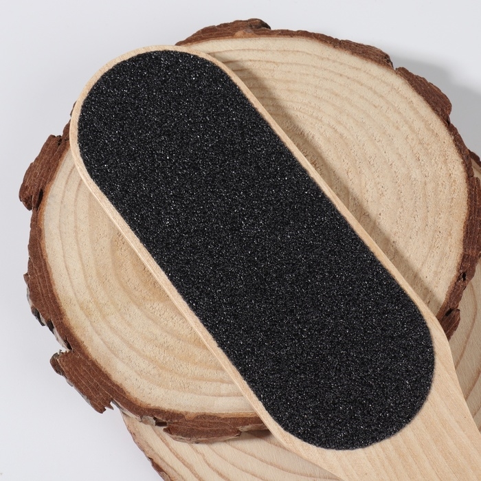 Тёрка для ног, наждачная, двусторонняя, 20 см, деревянная Тёрка для ног, наждачная, двусторонняя, 20 см, деревянная