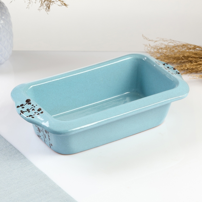 Емкость для запекания Емкость для запекания "Трапеза прямоугольная" 1л / 6,5х27х14,5см, блюз
