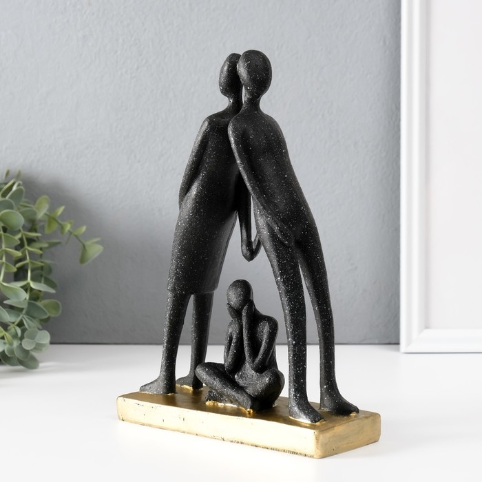 Сувенир полистоун Сувенир полистоун "Дом там - где семья" чёрный 7х17х24,5 см