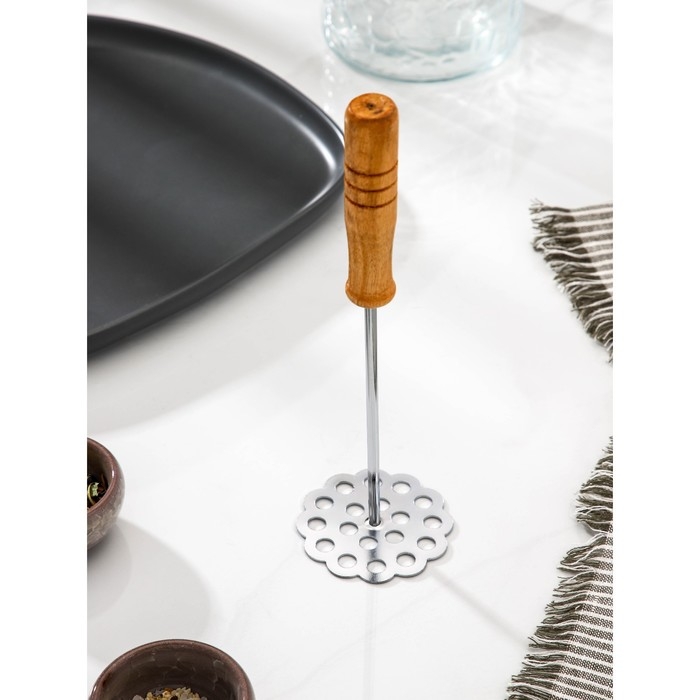 Толкушка Доляна «Деревенька. Цветочек», 21,5 см Толкушка Доляна «Деревенька. Цветочек», 21,5 см