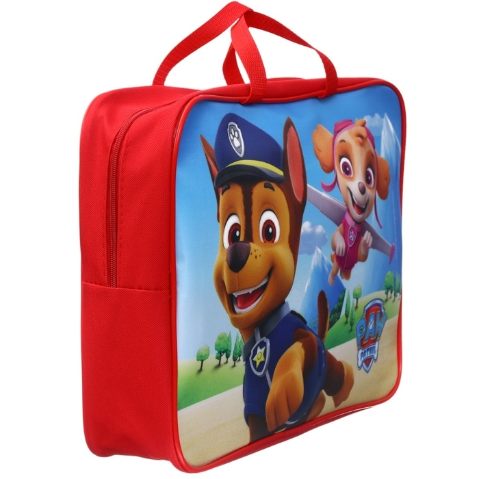 Папка с ручками текстильная А4, 350х270х100 мм, Щенячий патруль Папка с ручками текстильная А4, 350х270х100 мм, Щенячий патруль