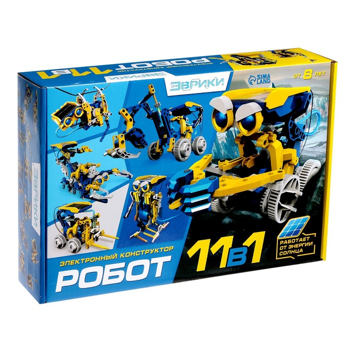 Электронный конструктор «Робот 11 в 1», работает от солнечной батареи Электронный конструктор «Робот 11 в 1», работает от солнечной батареи