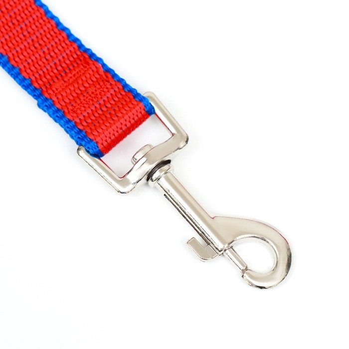 Поводок 7 м х 2 см, сине-красный Поводок 7 м х 2 см, сине-красный