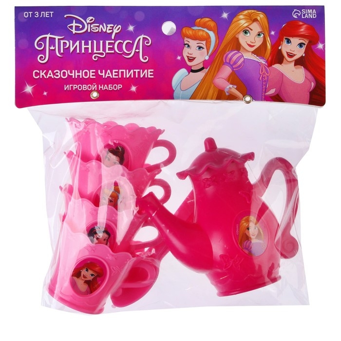 Игровой набор посуды «Сказочное чаепитие», Принцессы, МИКС Игровой набор посуды «Сказочное чаепитие», Принцессы, МИКС