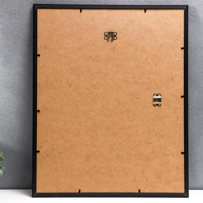 Фоторамка пластик Фоторамка пластик "МИРАМ" 40х50 см, 641877-16, чёрный (пластиковый экран)