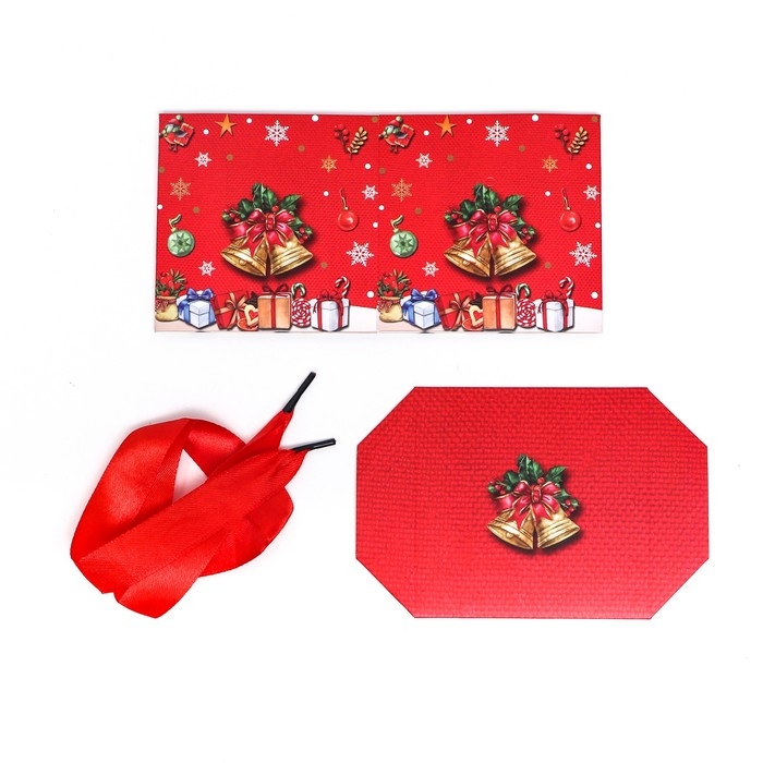 Новый год. Коробка Самосборная Новый год. Коробка Самосборная "Колокольчики" 10 х 10 х 10 см