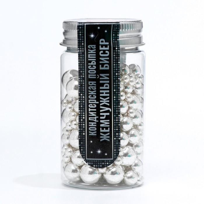 Кондитерская посыпка «Жемчужный бисер», 50 г Кондитерская посыпка «Жемчужный бисер», 50 г