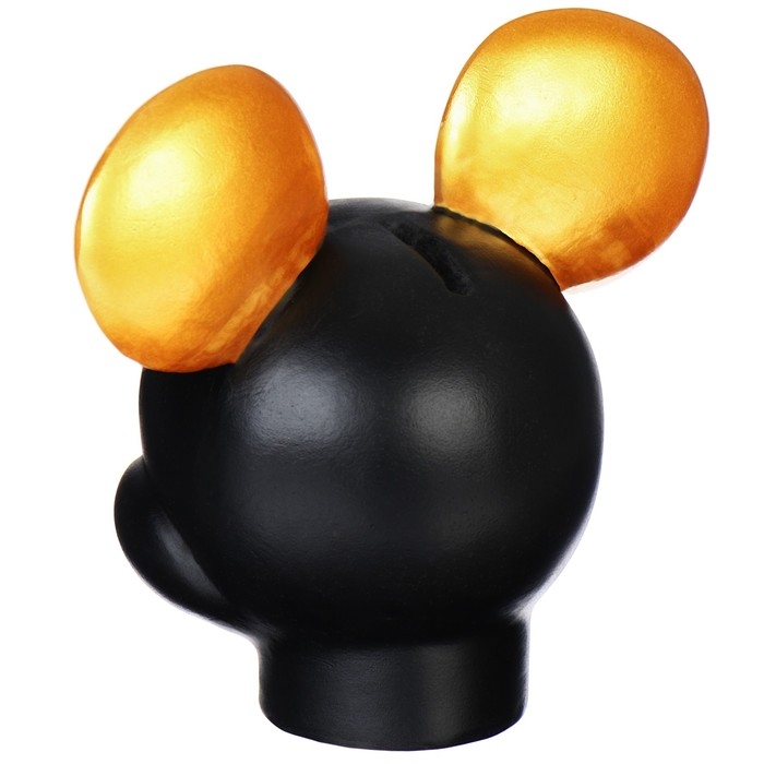 Копилка Микки Маус, гипс, 16х14х13 см, золотой, черный , DISNEY Копилка Микки Маус, гипс, 16х14х13 см, золотой, черный , DISNEY
