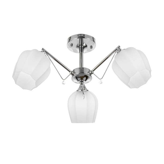 Люстра Люстра "Миранда" 3хЕ27 40Вт хром 59х59х26см BayerLux