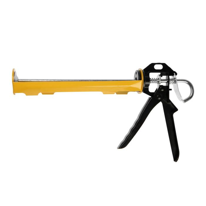 Пистолет для герметика ТУНДРА, полуоткрытый, круглый шток, 225 мм Пистолет для герметика ТУНДРА, полуоткрытый, круглый шток, 225 мм