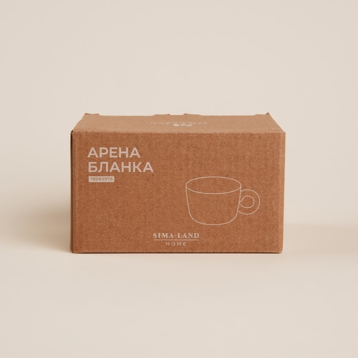 Кружка керамическая SL Home «Арена Бланка», 330 мл, цвет белый Кружка керамическая SL Home «Арена Бланка», 330 мл, цвет белый